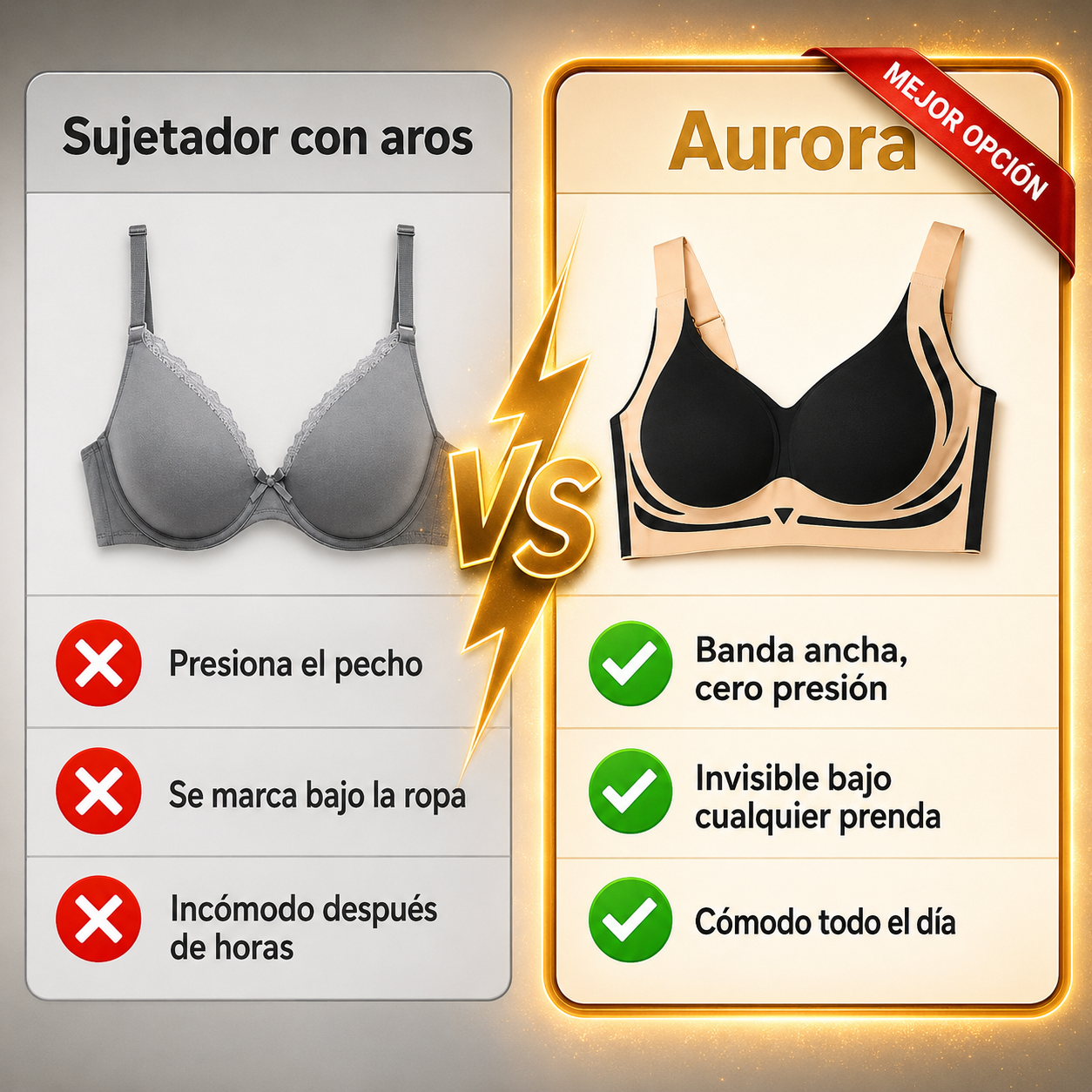 Sujetador Push-Up Sin Aros, Suave y  Cómodo OFERTA